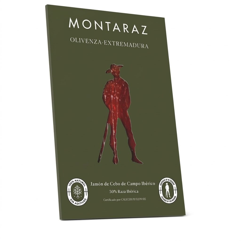 Хамон "Montaraz" 50% Иберико Себо де Кампо с/в 24мес 100гр