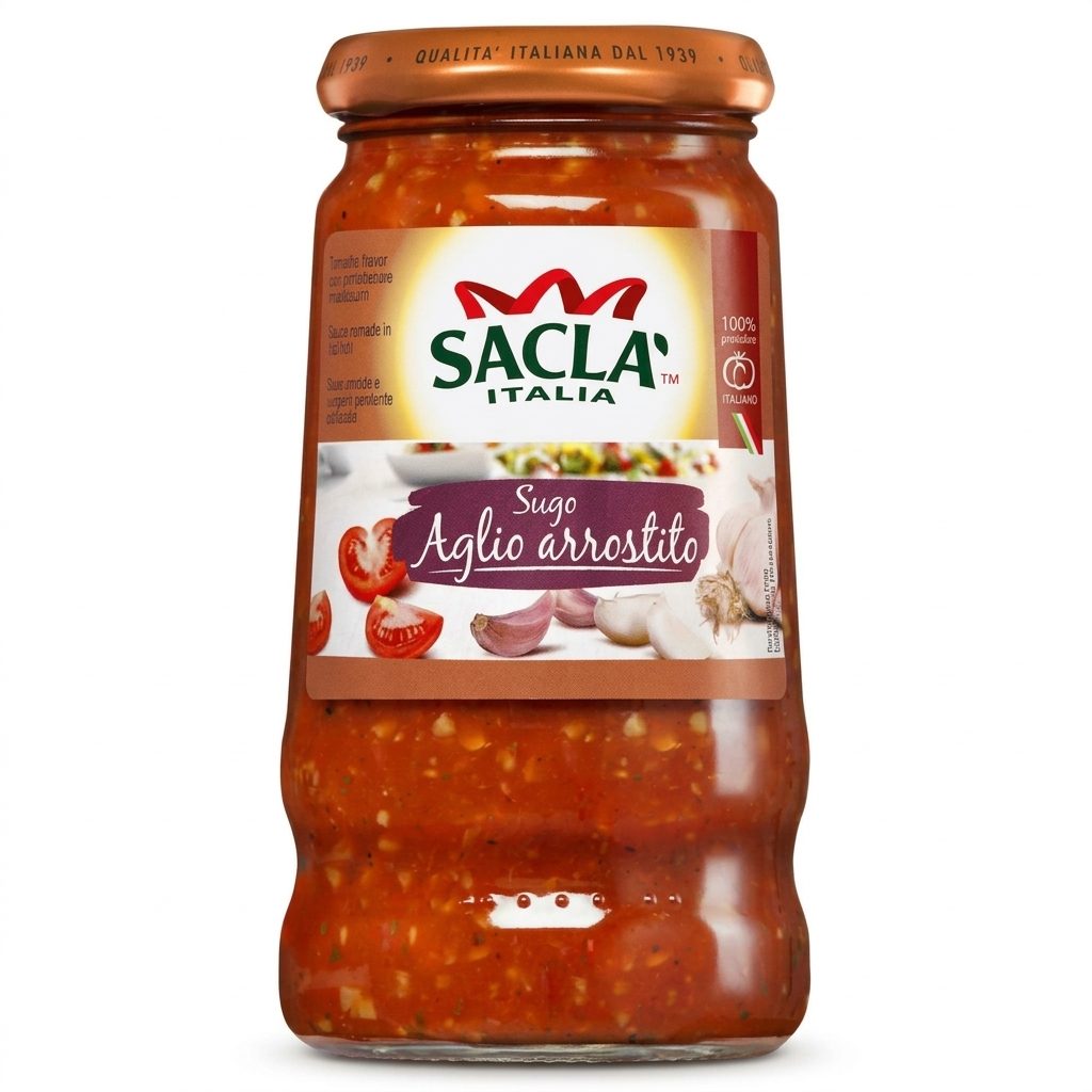 Соус "Sacla" томатный с чесноком ст/б 420 гр Италия