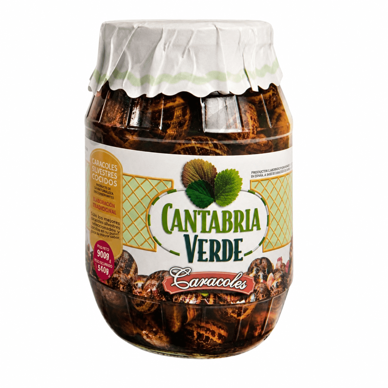 Улитки "Cantabria Verde" вареные дикие ст/б 900 гр