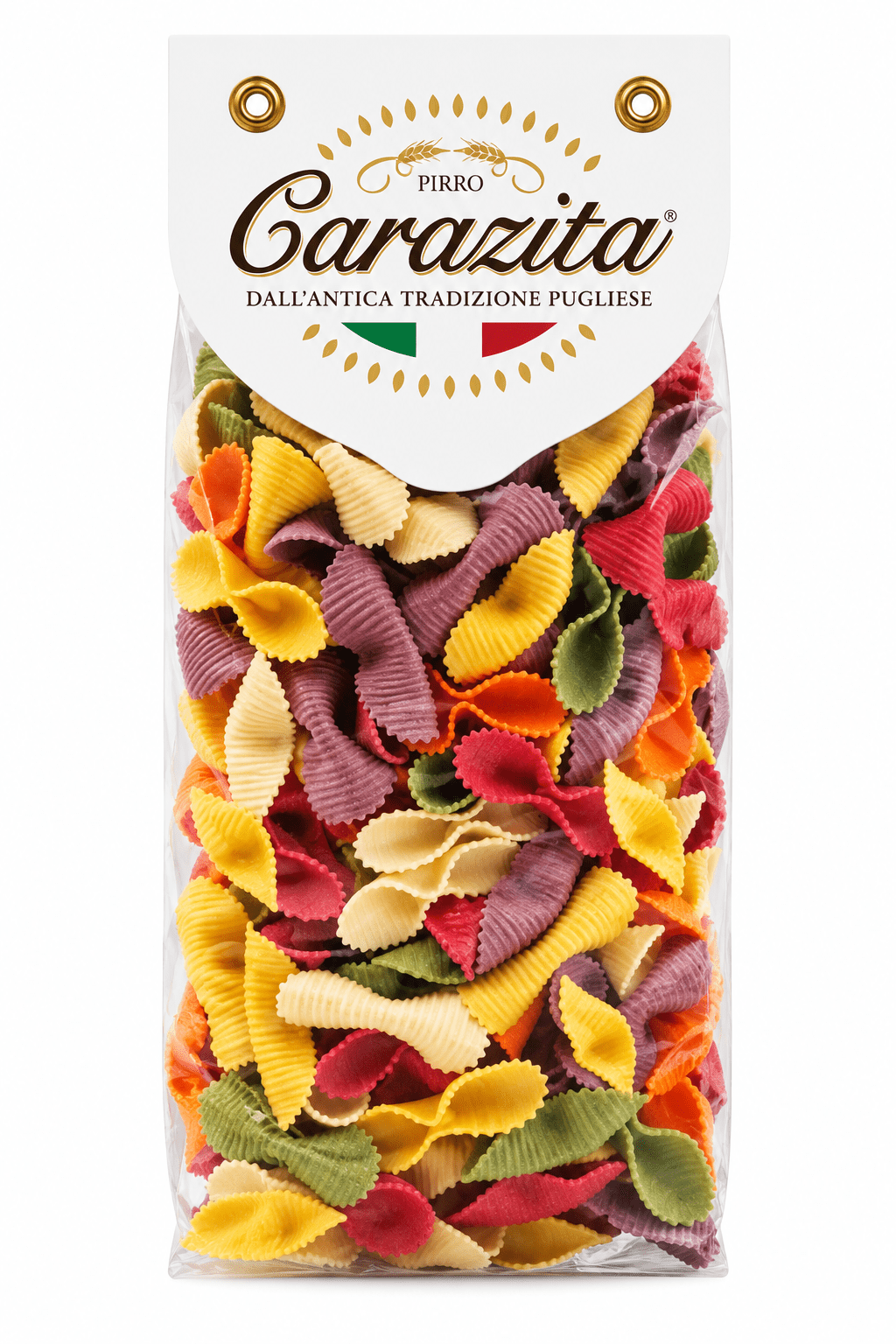 Паста ручной работы мультиколор Фиокьетти Сапори 6 цветов 500 гр. Carazita