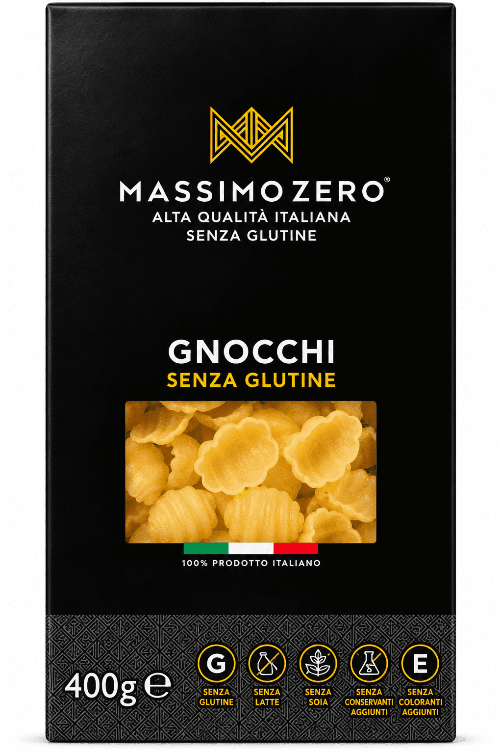 Паста Ньокко из кукурузы и риса без глютена Massimo Zero 400 г