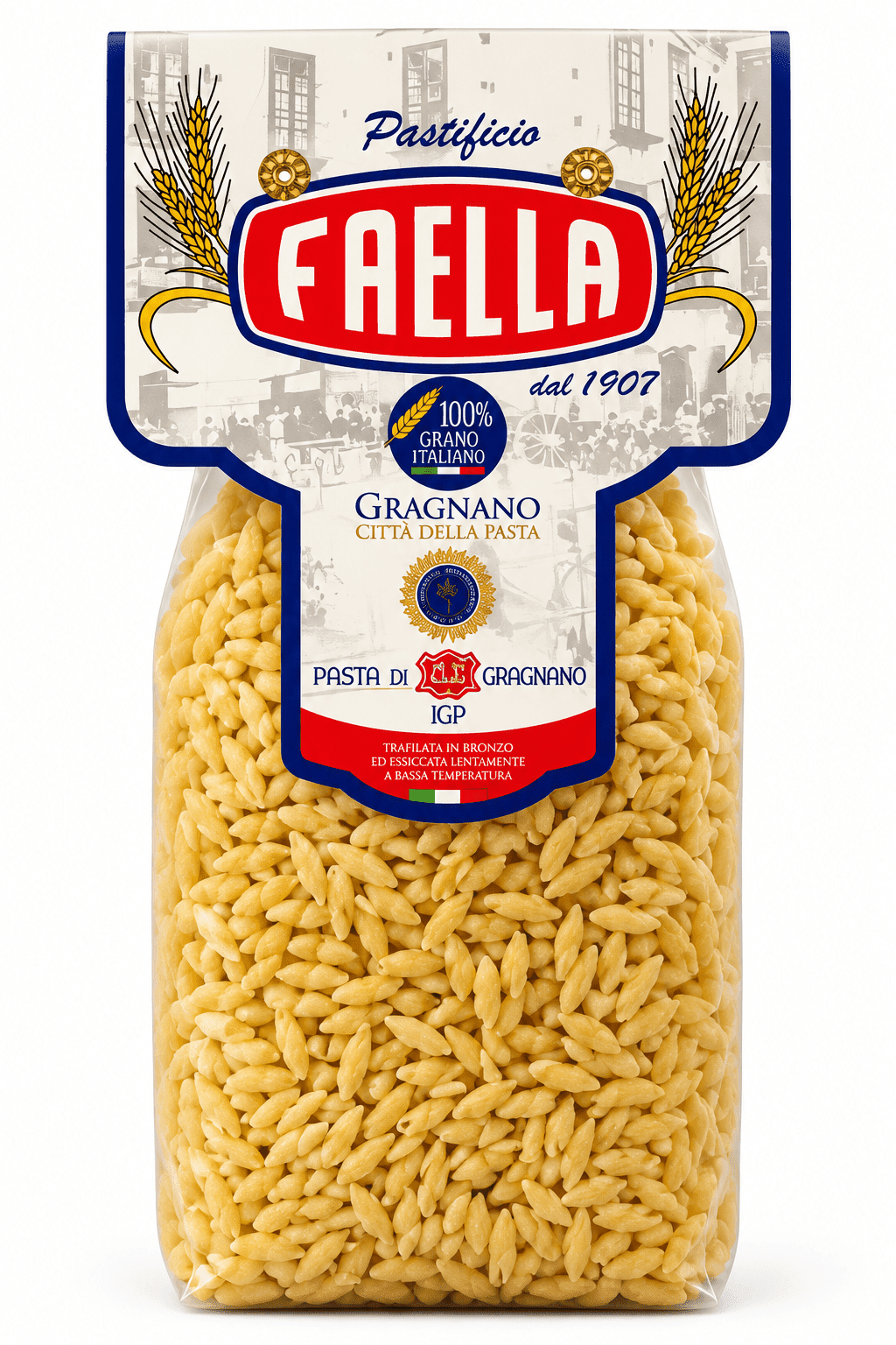 Паста Зернышки 500 г, Pasta Semi di grano Pastificio Faella 500 g