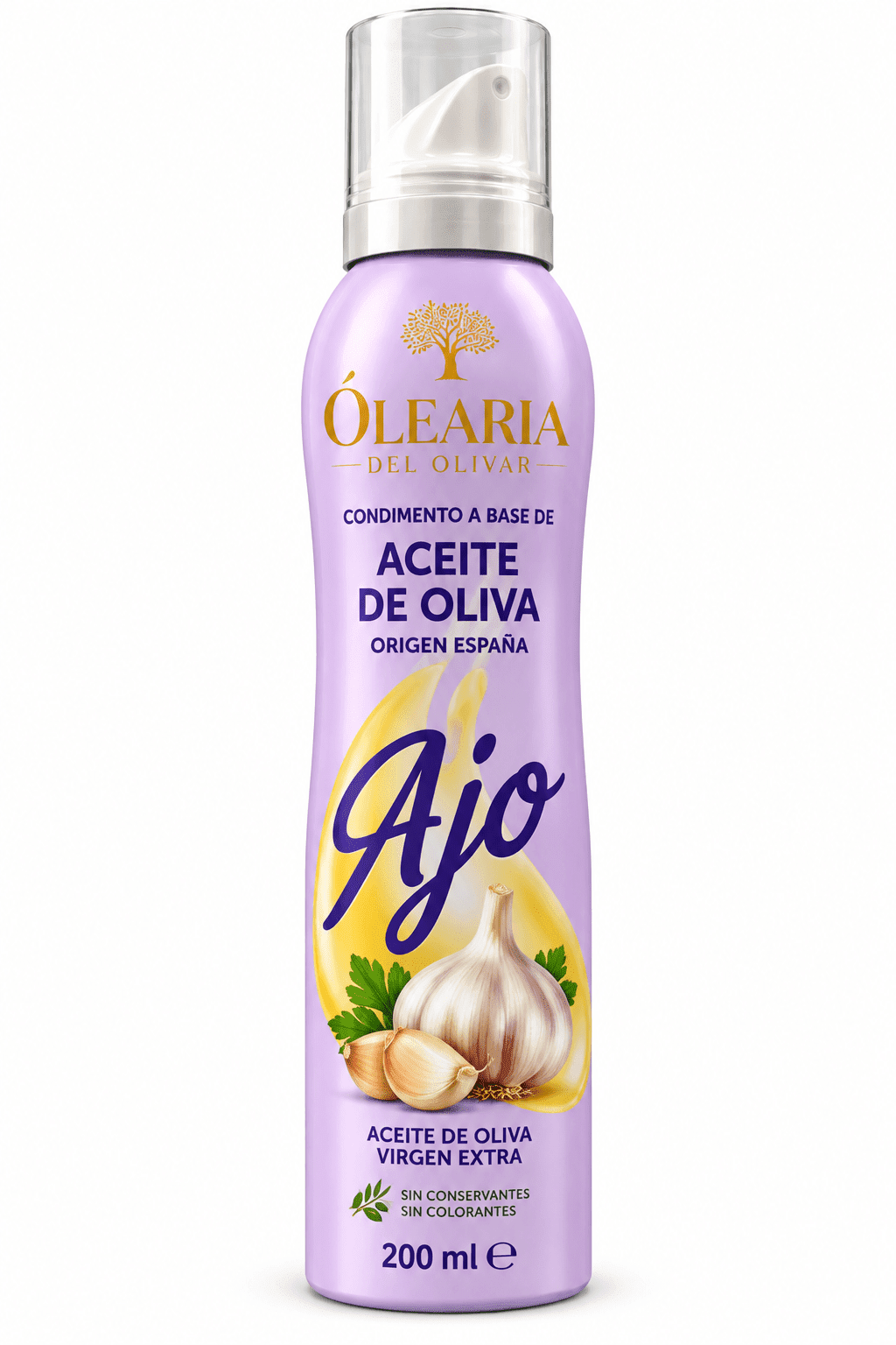 Масло оливковое Olisone  с чесноком. Extra Virgin (спрей),