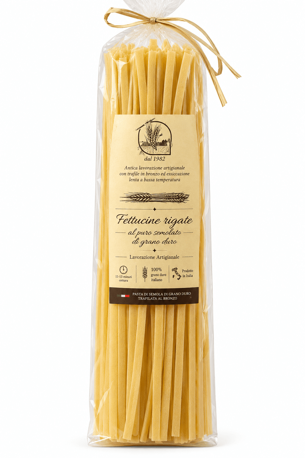 Паста Феттуччине ригате Пастифичио Машиарелли 1000 г, Fettuccine Rigate un metro Pastificio Masciarelli 1000 gr