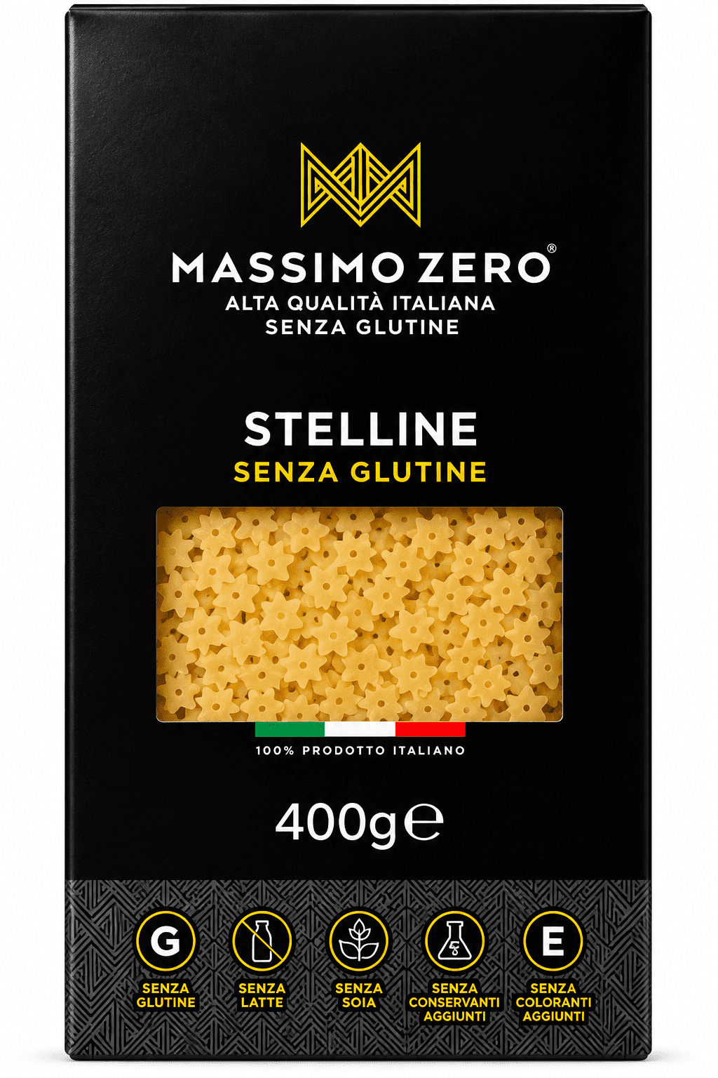 Паста Стеллине ( звездочки) из кукурузы и риса Massimo Zero 400г без глютена
