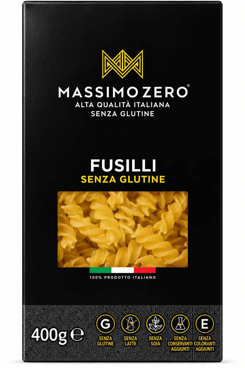 Паста Фузилли из кукурузы и риса без глютена Massimo Zero 400г