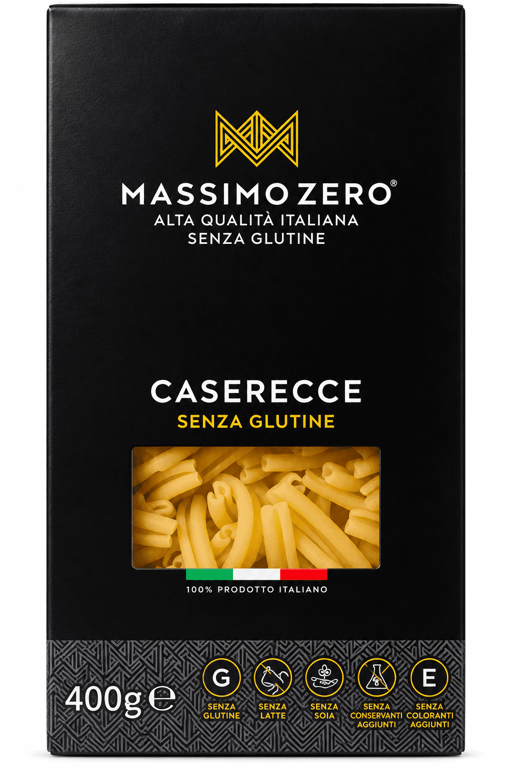 Паста Казаречче из кукурузы и риса без глютена Massimo Zero 400 г
