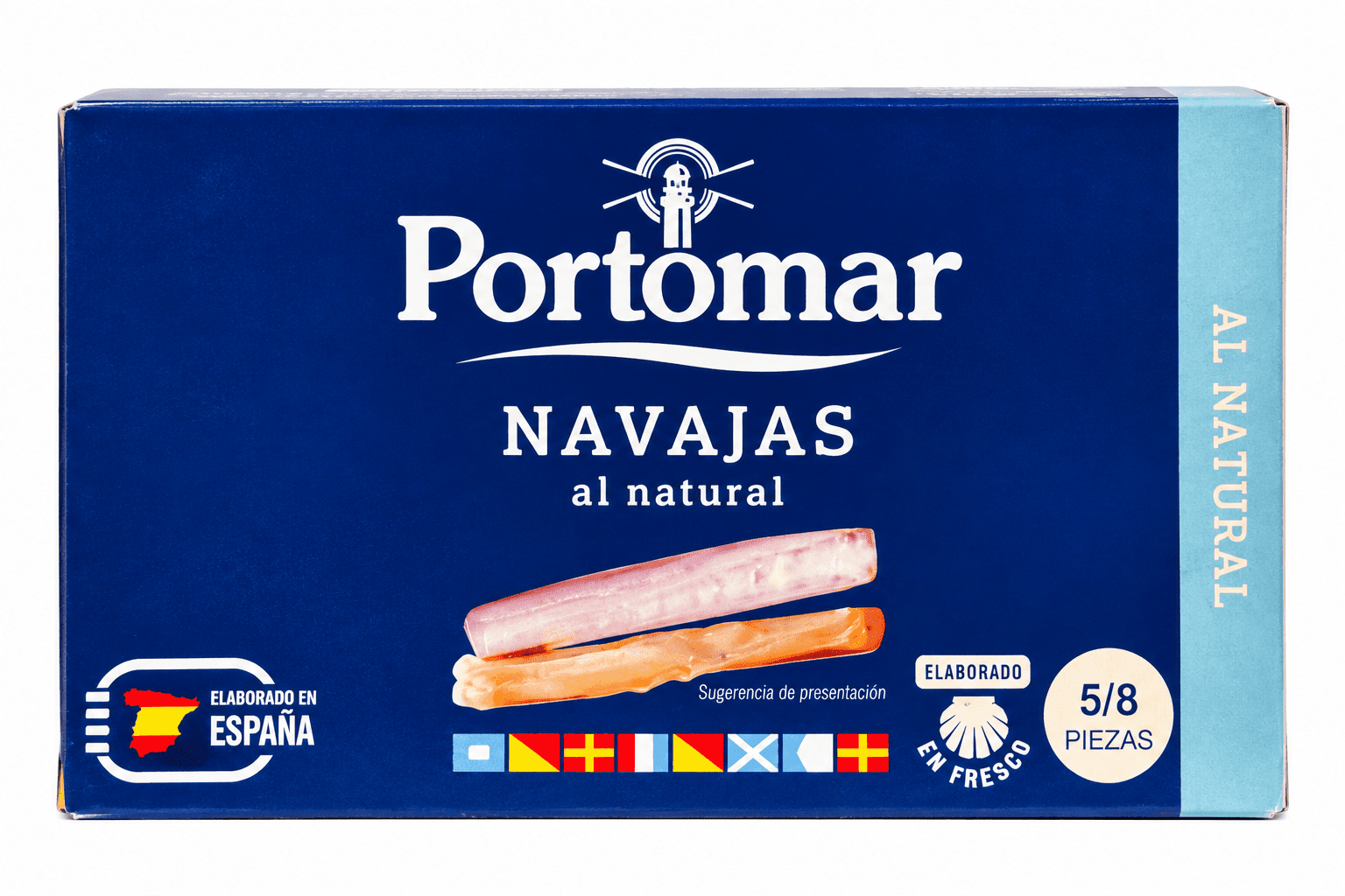 Морские ножи натуральные (Navajas)