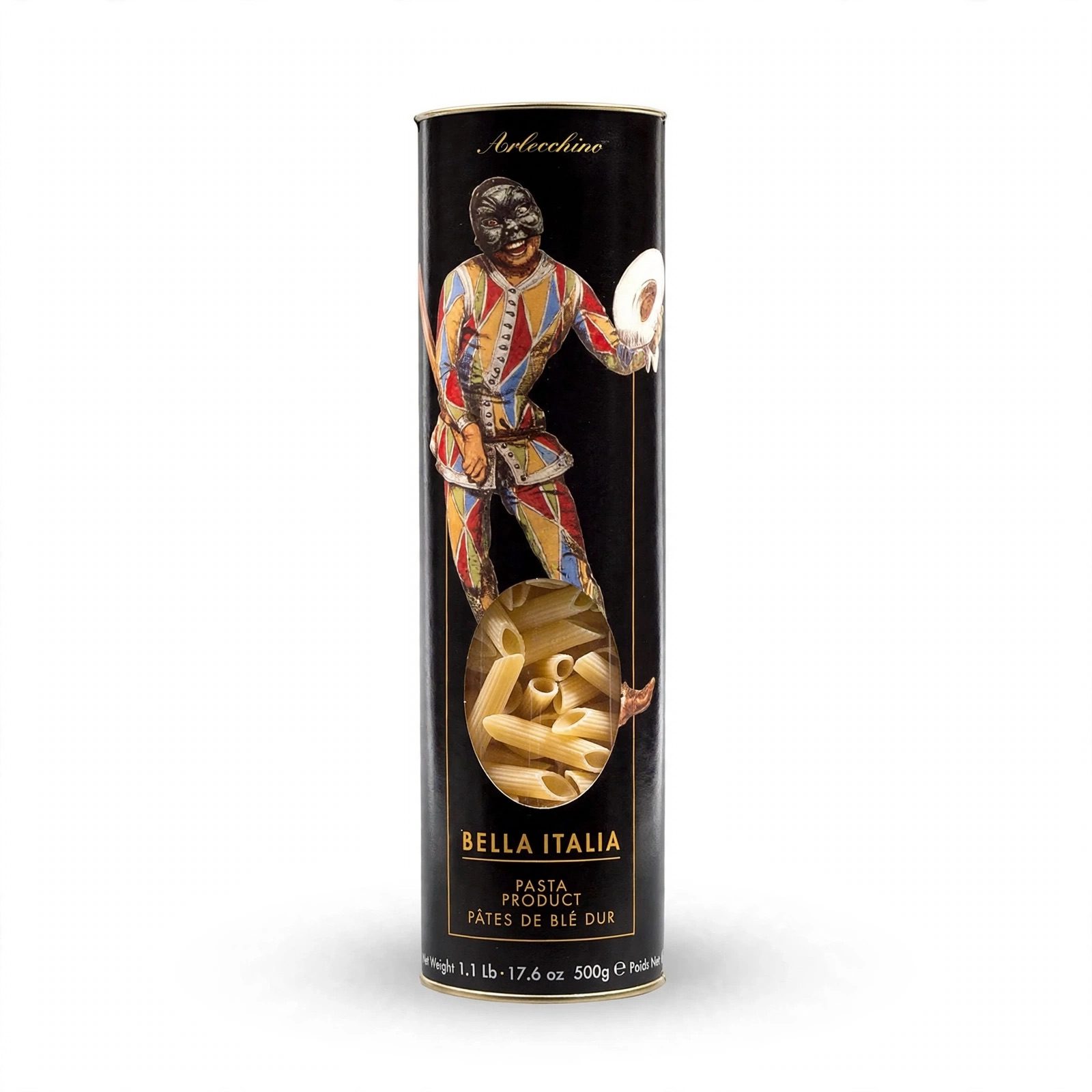 Пенне ARLECCHINO COMEDIA DELL'ARTE, паста в подарочной тубе, UMBRO, 0,5 кг