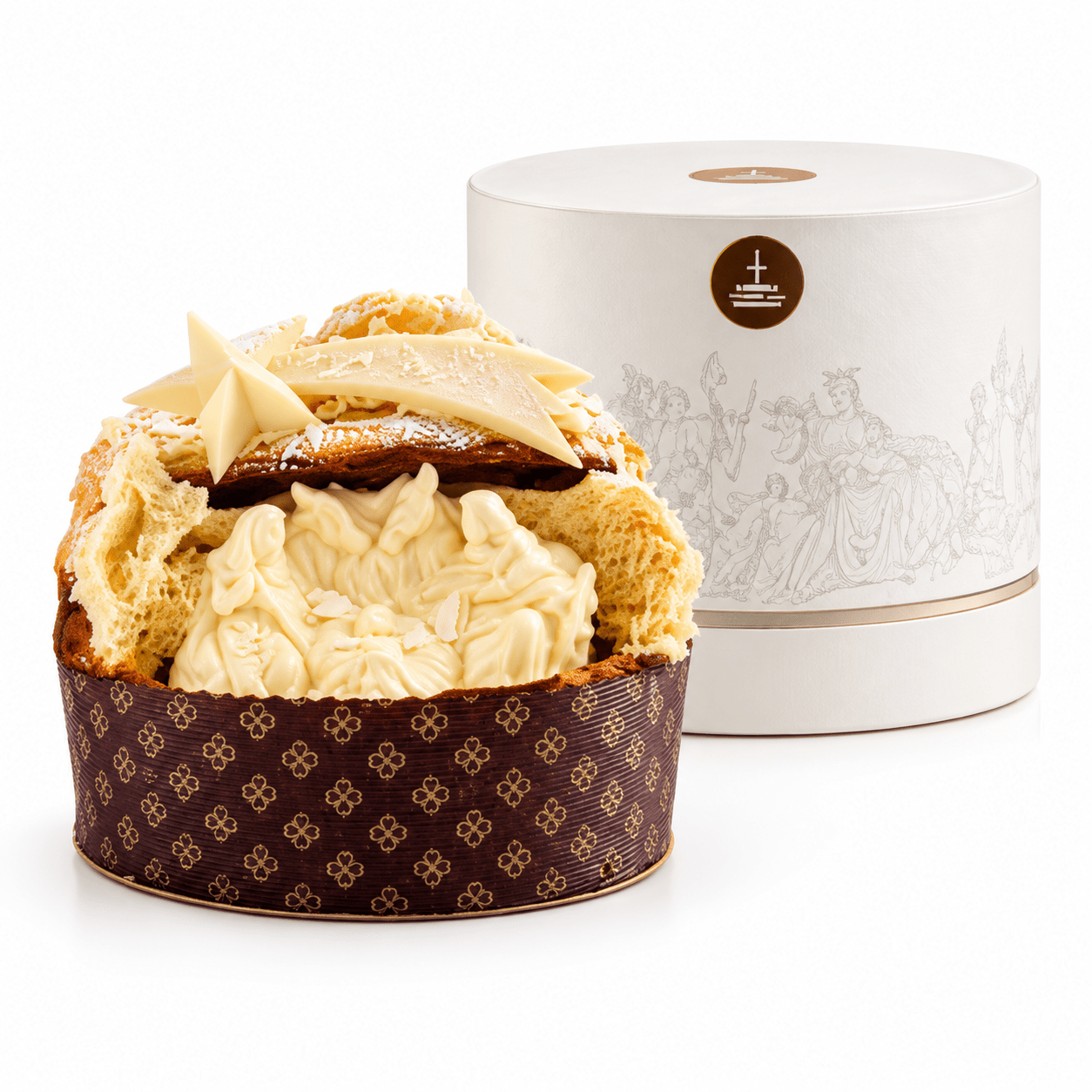 Панеттоне Дольче Презепе с белым шоколадом Fiasconaro 1700г, Panettone Dolce Presepe 1700