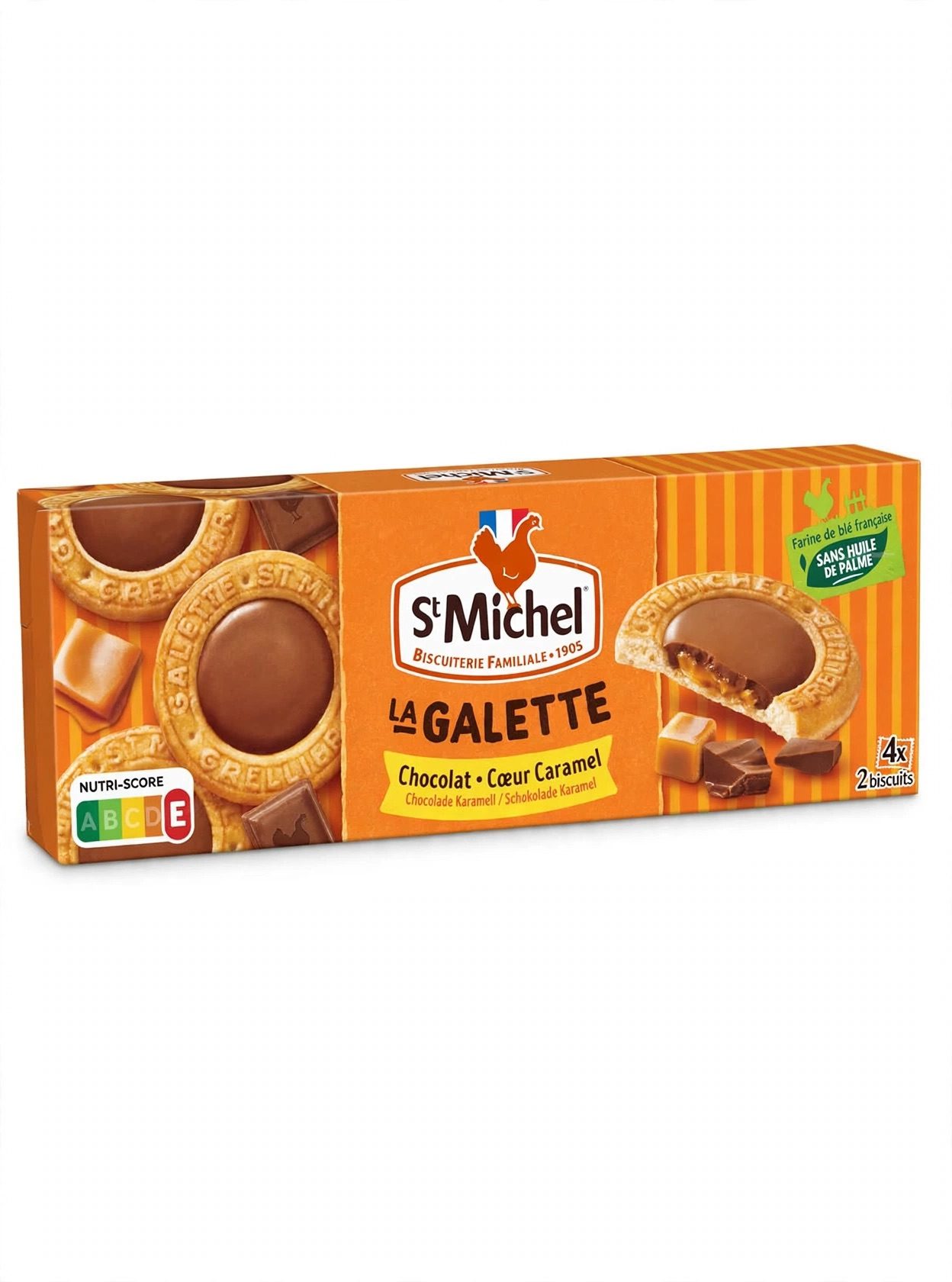 St Michel La Galette — шоколадное печенье с карамельной начинкой