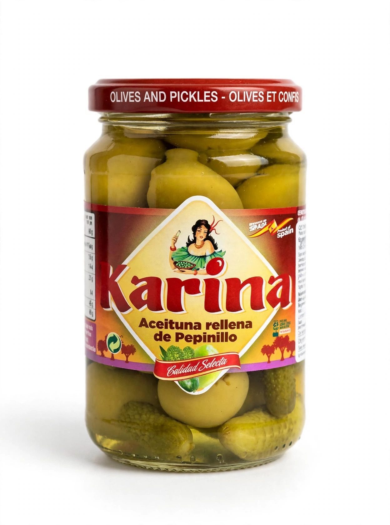 Оливки с начинкой из корнишона