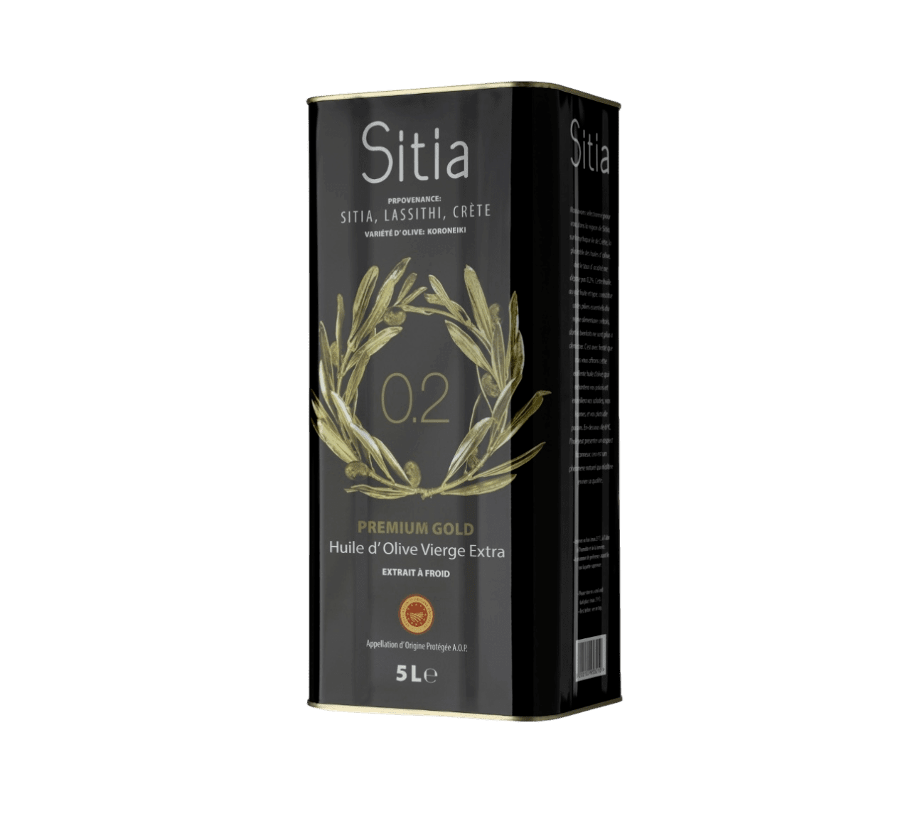 Масло оливковое нерафинированное высшего качества Extra virgin olive oil SITIA 5л