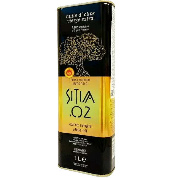 ОЛИВКОВОЕ МАСЛО EXTRA VIRGIN PDO SITIA GOLD - 02 Ж/Б , 1 Л