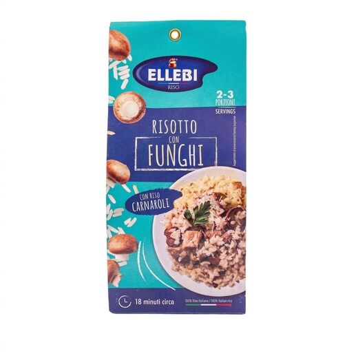 Ризотто "Ellebi" с грибами 175гр Италия