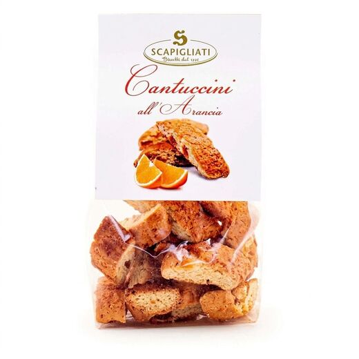 Кантуччини "Scapigliati" с апельсиновыми цукатами 150 гр Италия