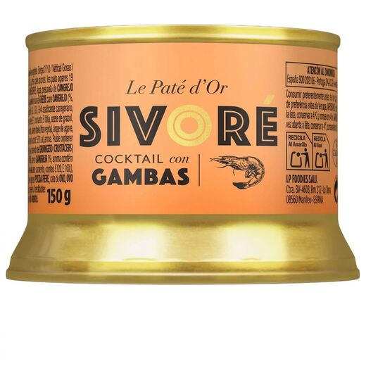 Паштет "Sivoré" с креветками ж/б 150 гр