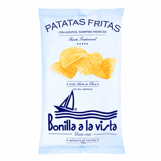 Чипсы "Bonilla a la Vista" без соли 150гр