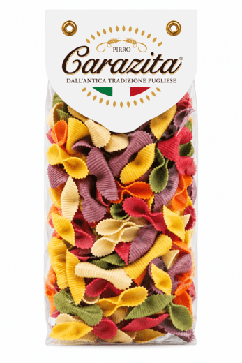 Паста ручной работы мультиколор Фиокьетти Сапори 6 цветов 500 гр. Carazita
