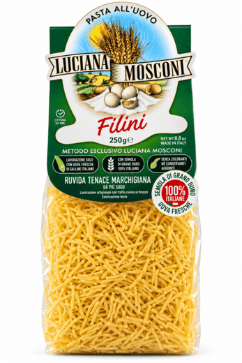 Яичная паста Вермишель Филини 250 г, Filini Luciana Mosconi, 250 gr