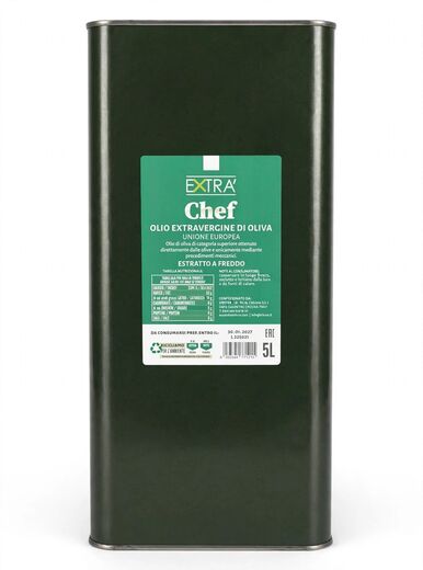 Оливковое масло первого холодного отжима Extra’ Chef — 5 л