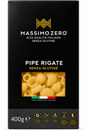 Паста Пипе Ригате из кукурузы и риса без глютена Massimo Zero 400 г