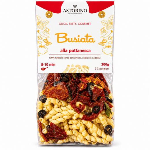 Паста Бузиата Путтанеска 200 г, Busiata alla puttanesca Astorino 200 gr