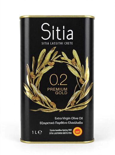 Оливковое масло первого холодного отжима Sitia Premium Gold — 1 л