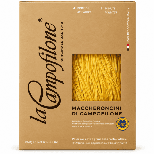 Яичная паста Маккерончини Кампофилоне IGP, 250 г, Pasta all’uova Maccheroncini di Campofilone IGP, La Campofilone, 250 g