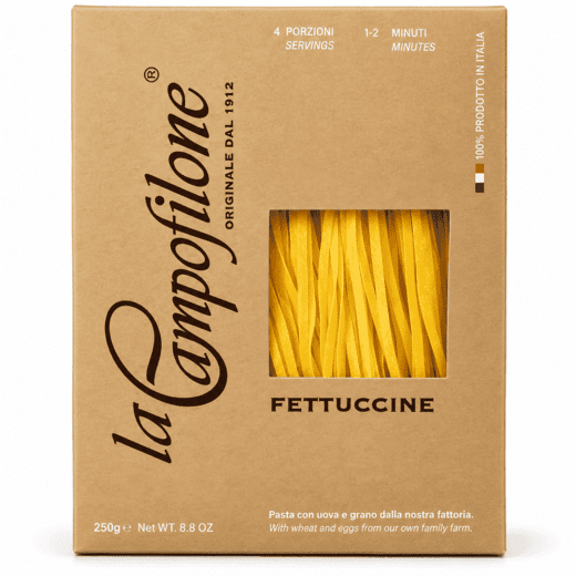 Яичная паста Феттуччине, 250 г, Pasta Fettuccine all’uova, La Campofilone, 250 g