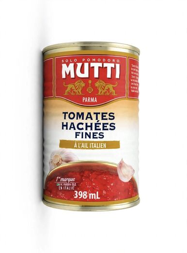 Измельчённые помидоры Mutti с чесноком — 398 мл