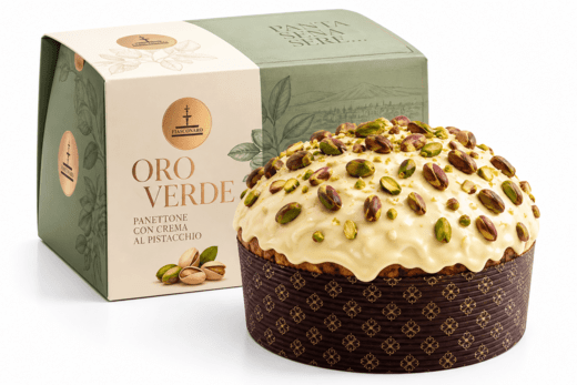 Панеттоне Зеленое золото 1000 г, Panettone Oro verde Fiasconaro 1000 g