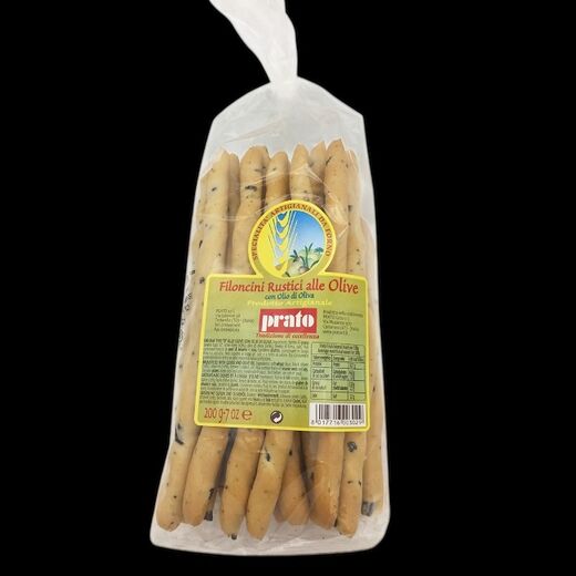 Гриссини Филончини с оливками 200 г, Filoncini rustici alle olive Prato 200 gr