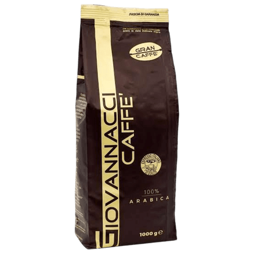 Кофе в зернах GRAN CAFFE, смесь обжаренная 100% Арабика, GIOVANNACCI, 1 кг (ITALY)