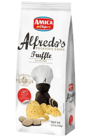 Чипсы картофельные с черным трюфелем ALFREDO'S, AMICA CHIPS, 0,1 кг