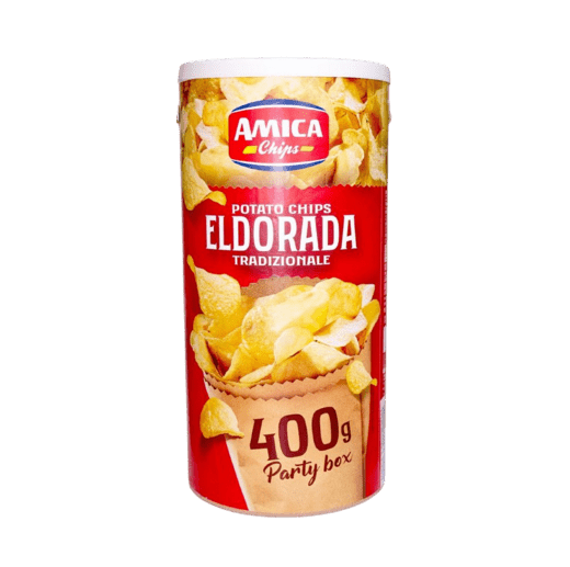 ЧИПСЫ КЛАССИЧЕСКИЕ В ТУБЕ ELDORADA, AMICA 400 Г