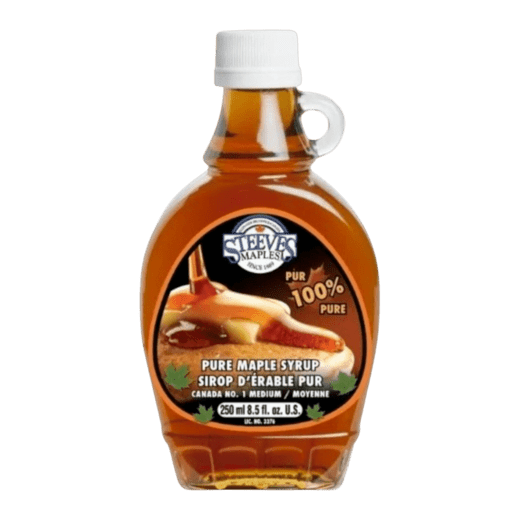 Сироп Кленовый натуральный «Steeves Maples» Natural Original Canadian Maple Taste Syrup, Стив Мэйплс, 0.25л, стекло